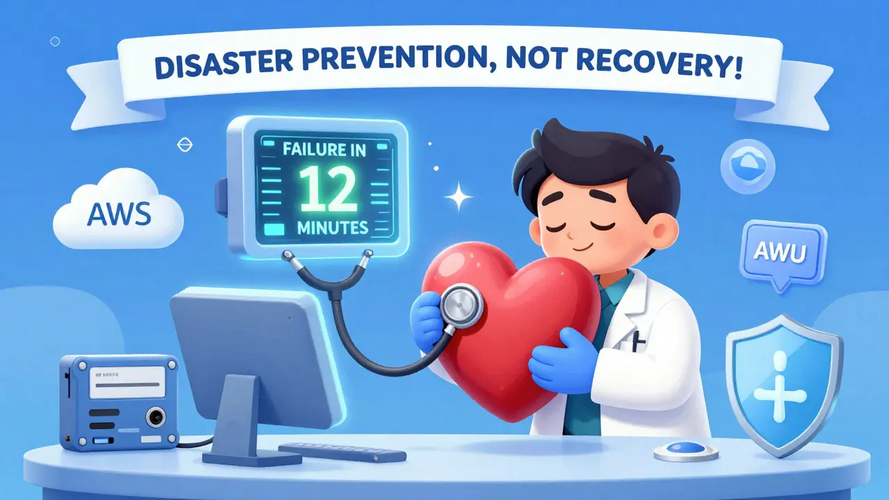 An AI doctor detecting an LLM failure before it happens, with cloud provider icons.