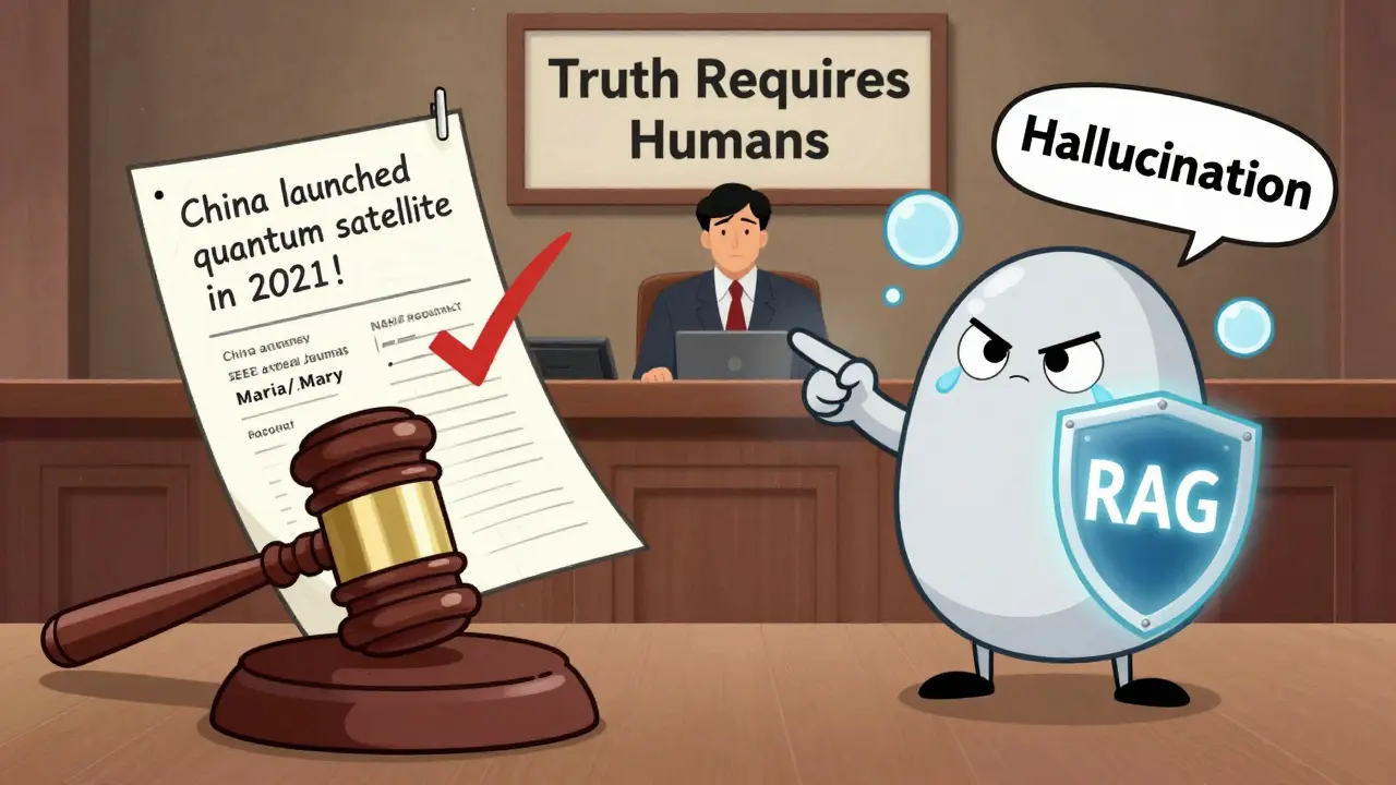 An AI-generated report on trial, defended by RAG sources, as a human judge oversees the case.