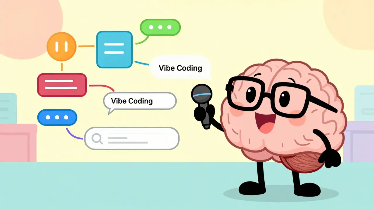 Cartoon expert and AI collaboratively building a web app interface
