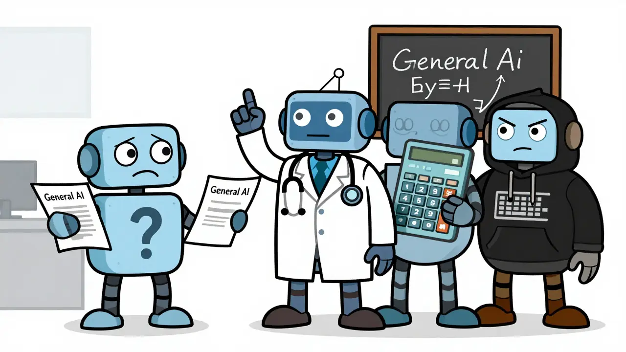 Domain-Specialized LLMs: Why Code, Math, and Medicine Models Beat General AI