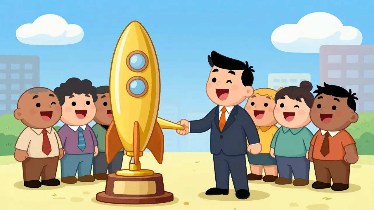Entrepreneur celebrating successful SaaS validation with customers