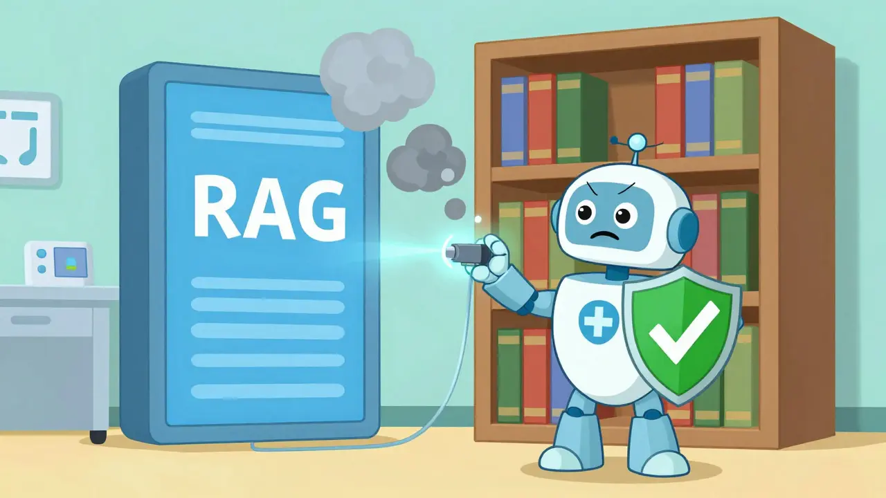 Robot connecting to a knowledge base to prevent errors.