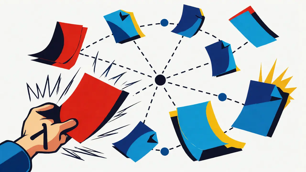 Abstract cartoon showing diverse shapes separated for MMR