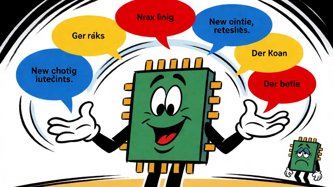 Anthropomorphic GPU juggling request bubbles to show continuous batching